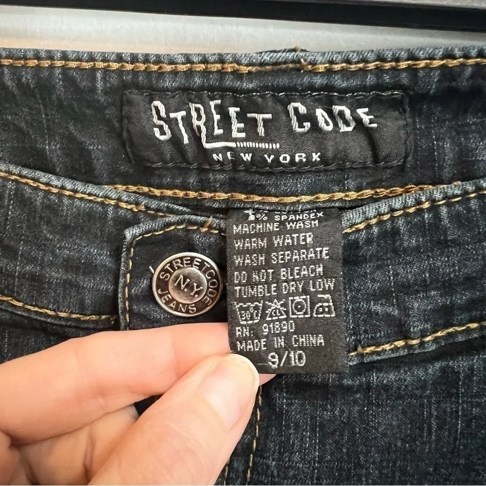 Street code frayed zigzag maxi denim skirt